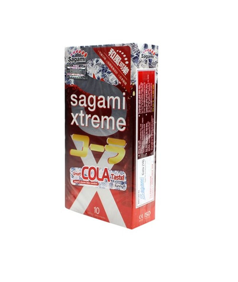 (Hộp 10 Cái) Bao Cao Su Sagami Xtreme Cola, Hương Thơm Coca Cola Chính Hãng 742188