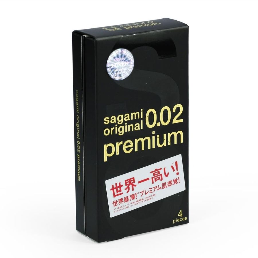 (Hộp 4 Cái) Bao Cao Su Sagami Original 0.02 Premium, Siêu Mỏng Chính Hãng 742179