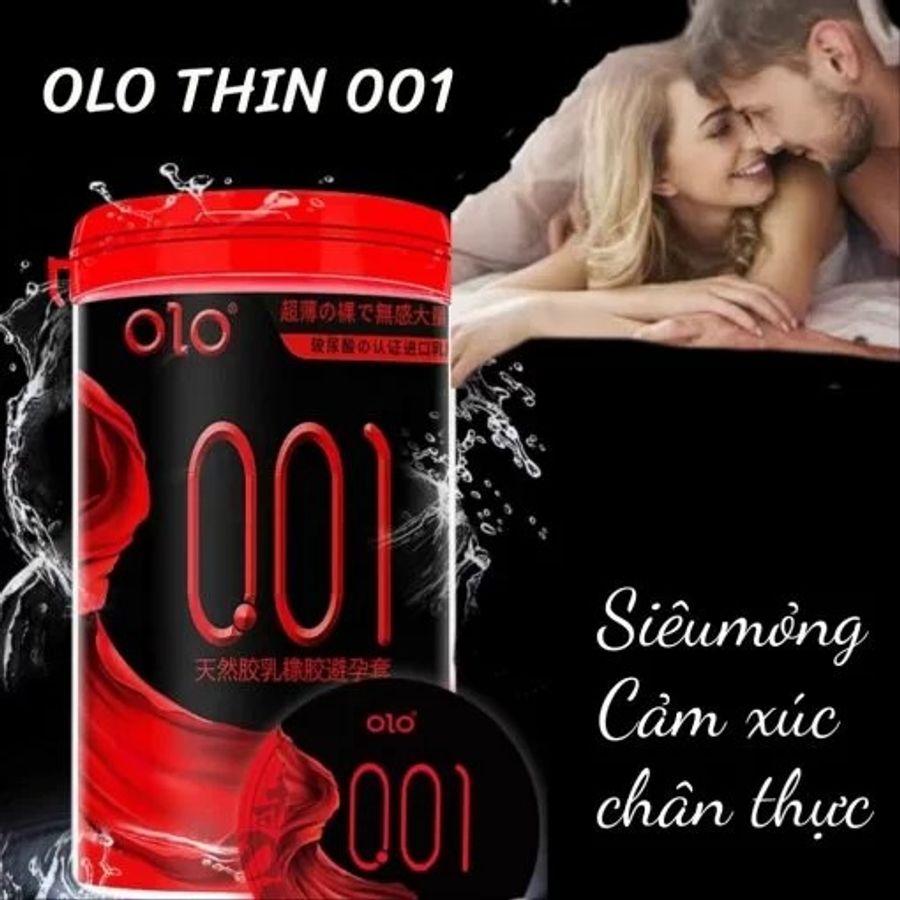 Bao Cao Su OLO 0.01 Đỏ Ống Tròn – Siêu Mỏng, Nóng Ấm 10s 635918