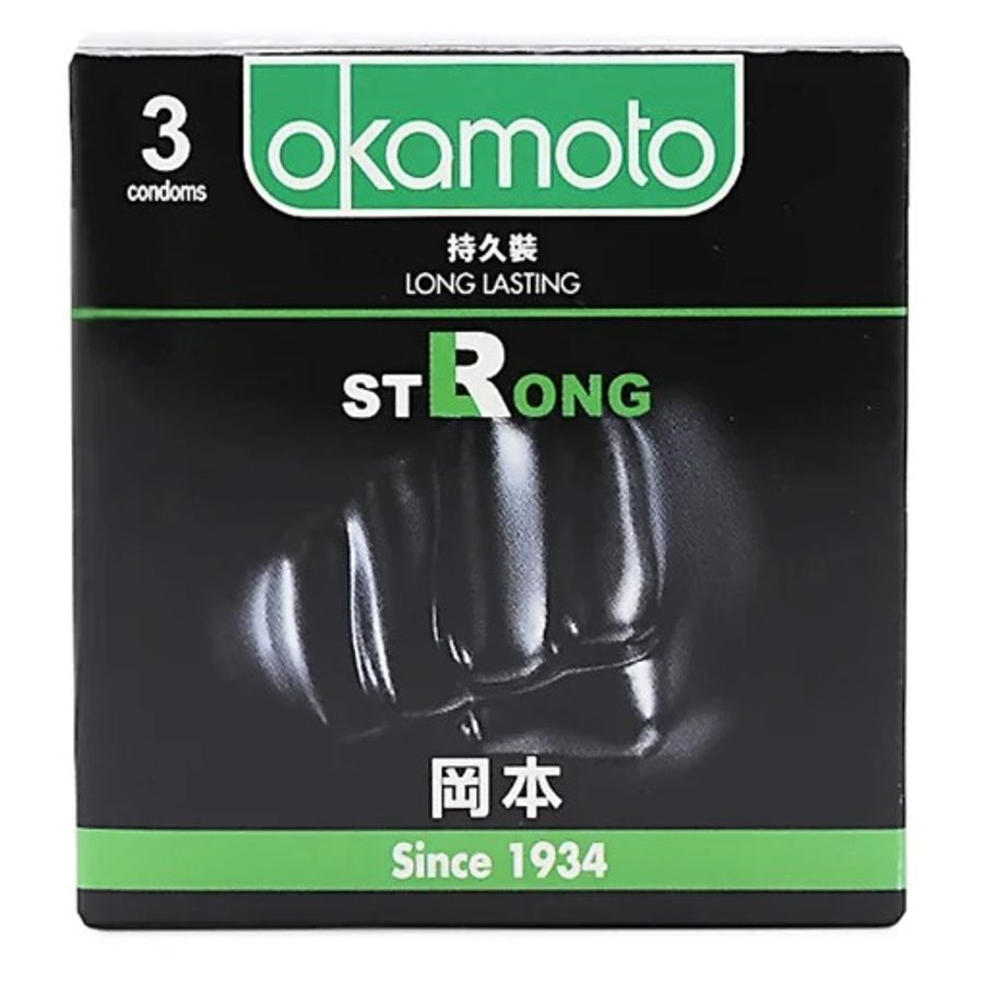 Bao Cao Su Okamoto Strong Kéo Dài Thời Gian Hộp 3 Cái 635933