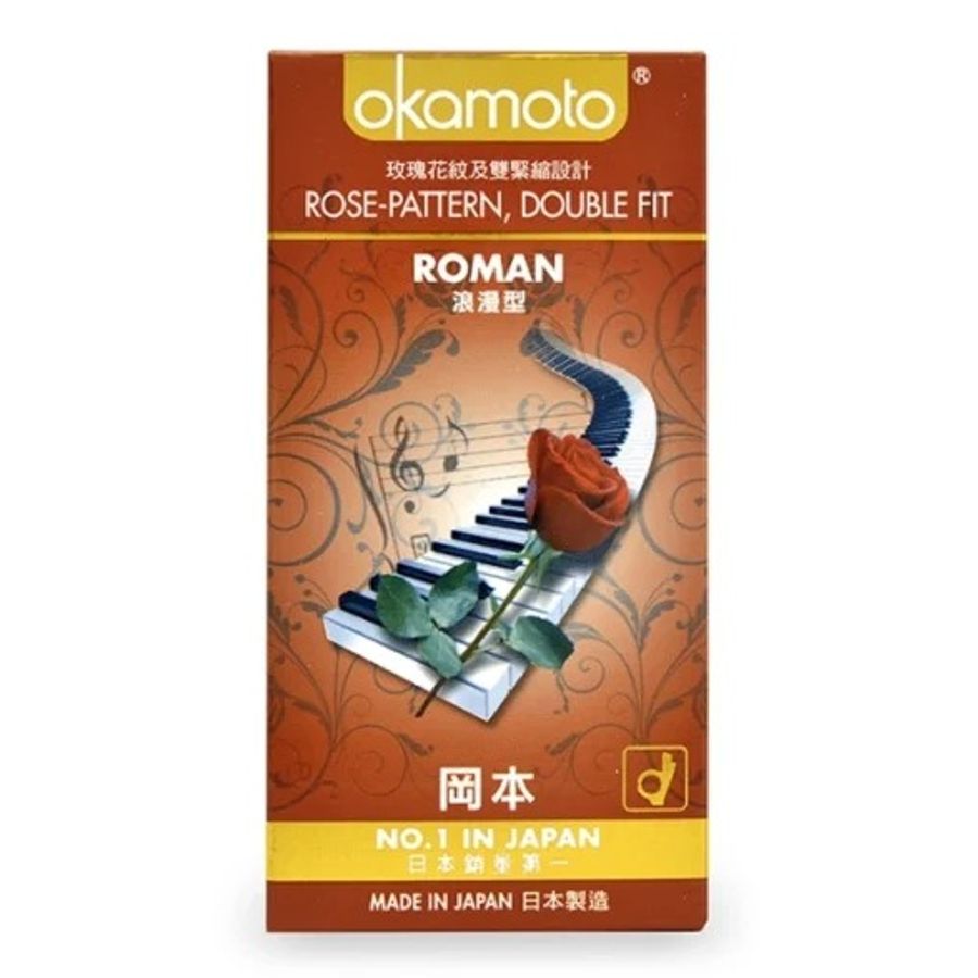Bao Cao Su Okamoto Roman Vân Hoa Hồng 635942