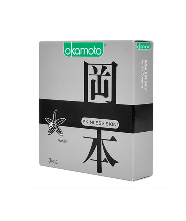 (Hộp 3 Cái) Bao Cao Su Okamoto Skinless Skin Vanilla Chính hãng 742135