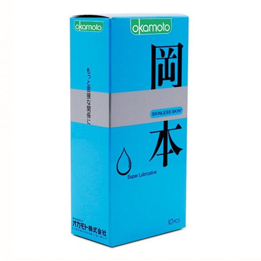 (Hộp 10 Cái) Bao Cao Su Okamoto Skinless Skin Super Lubricative Chính hãng 742134