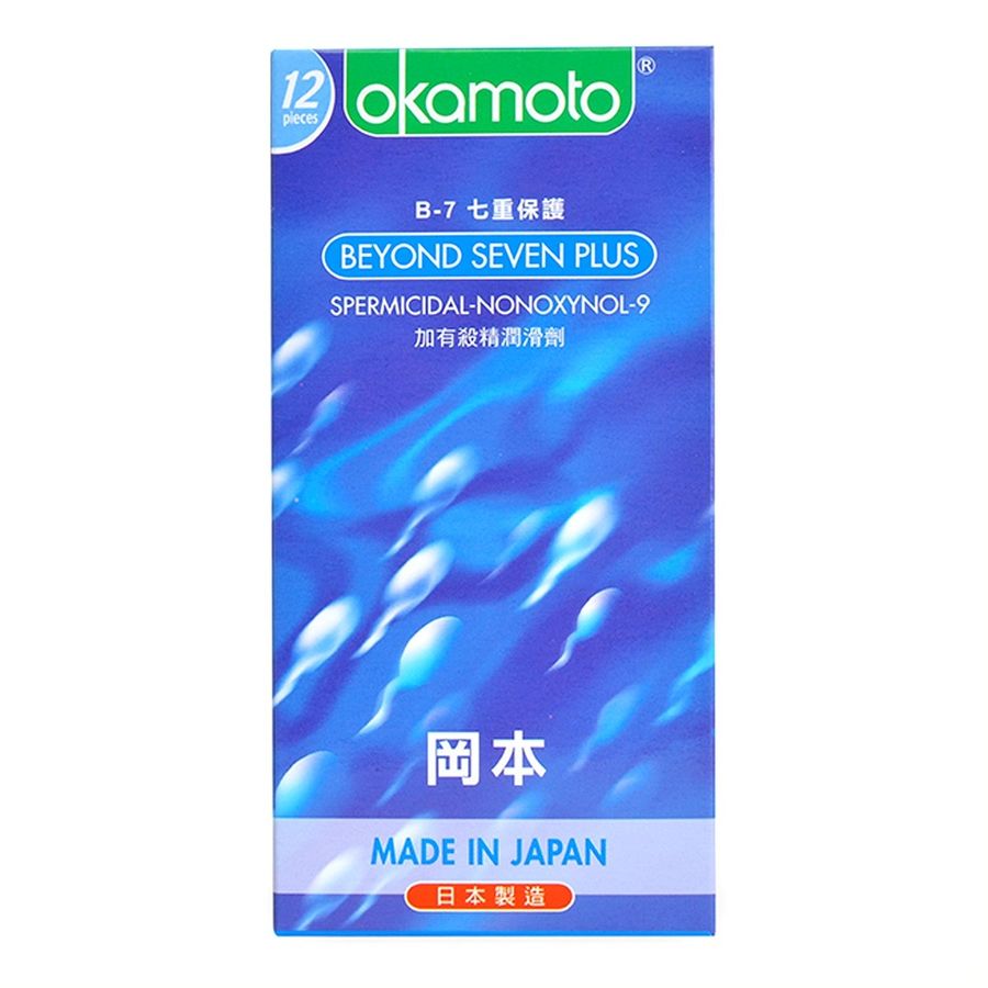 (Hộp 12 Cái) Bao Cao Su Okamoto Beyond Seven Plus Chính hãng 742125