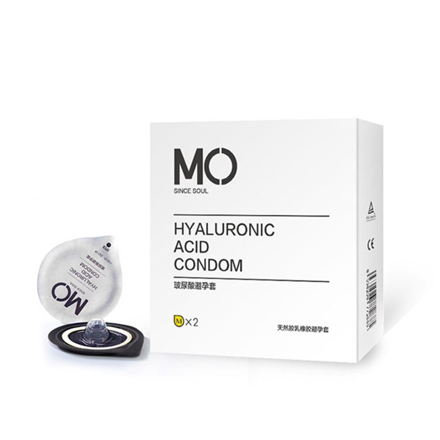 (Hộp 2 Cái) Bao Cao Su MO 0.01 Siêu Mỏng Truyền Nhiệt Nhanh Nhiều Gel Chính Hãng 742105