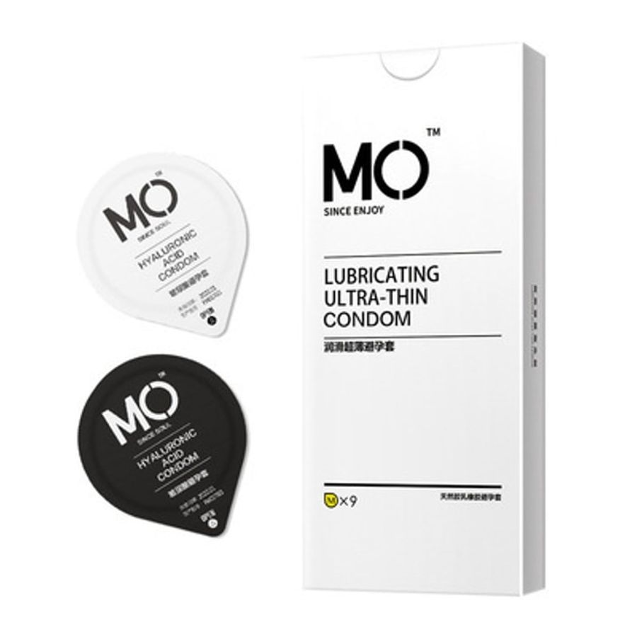 (Hộp 9 Cái) Bao Cao Su MO 0.01 Siêu Mỏng Truyền Nhiệt Nhanh Nhiều Gel Chính Hãng 742103