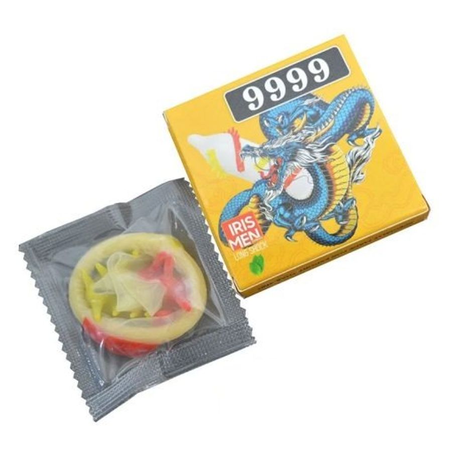 (Chính hãng) Bao Cao Su Iris Men 9999 Siêu Gai Kích Thích Hộp 2 Chiếc Cao cấp 742017