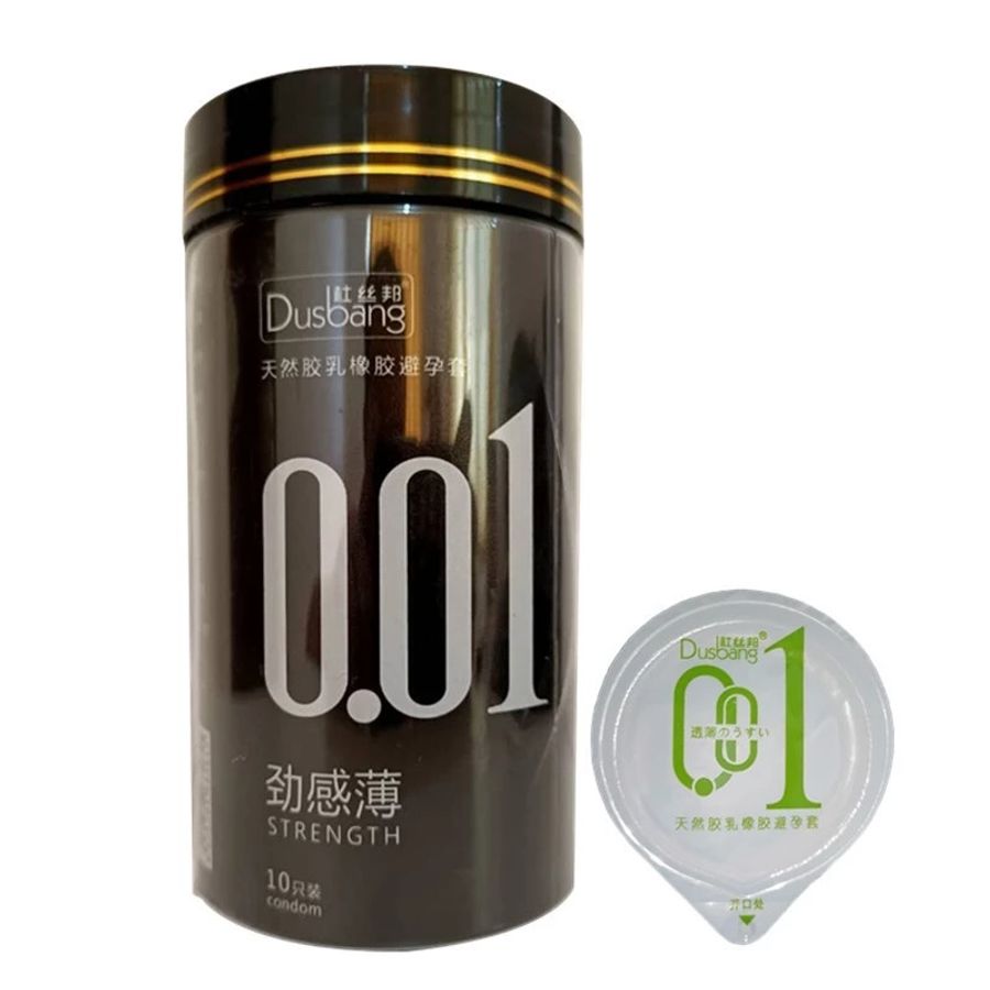 Bao Cao Su Dusbang 0.01 Lon Đen (Hộp 10 Cái) 