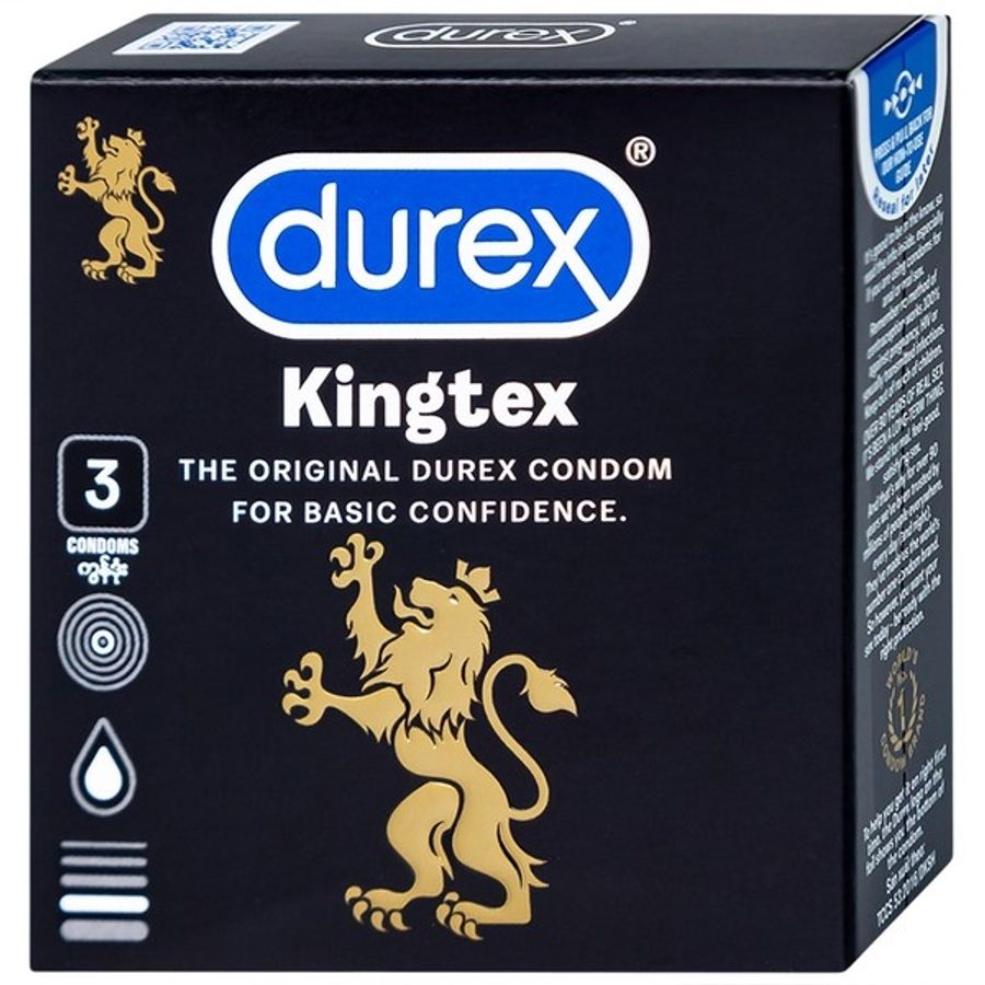 (Hộp 3 Cái) Bao Cao Su Durex Kingtex Chính Hãng 741944