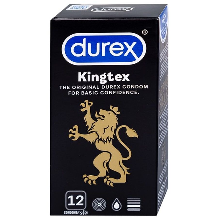 (HỘP 12 CÁI) BAO CAO SU DUREX KINGTEX CHÍNH HÃNG 741003