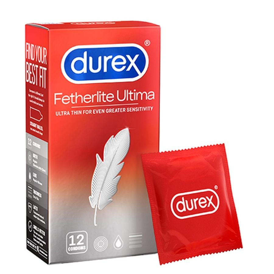 (Hộp 12 Cái) Bao Cao Su Durex Fetherlite Ultima Chính Hãng 741930