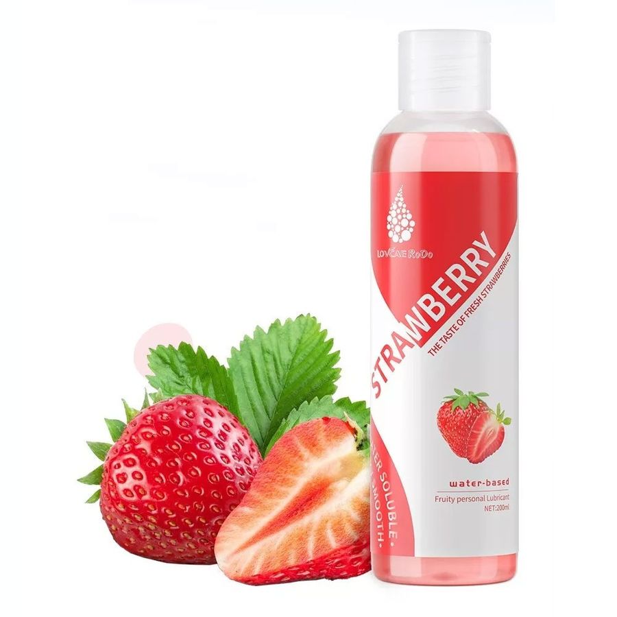 (Chai 200ml) Gel Bôi Trơn Lovcae Rodo Strawberry - Hương Dâu Thơm Mát Chính Hãng 741840