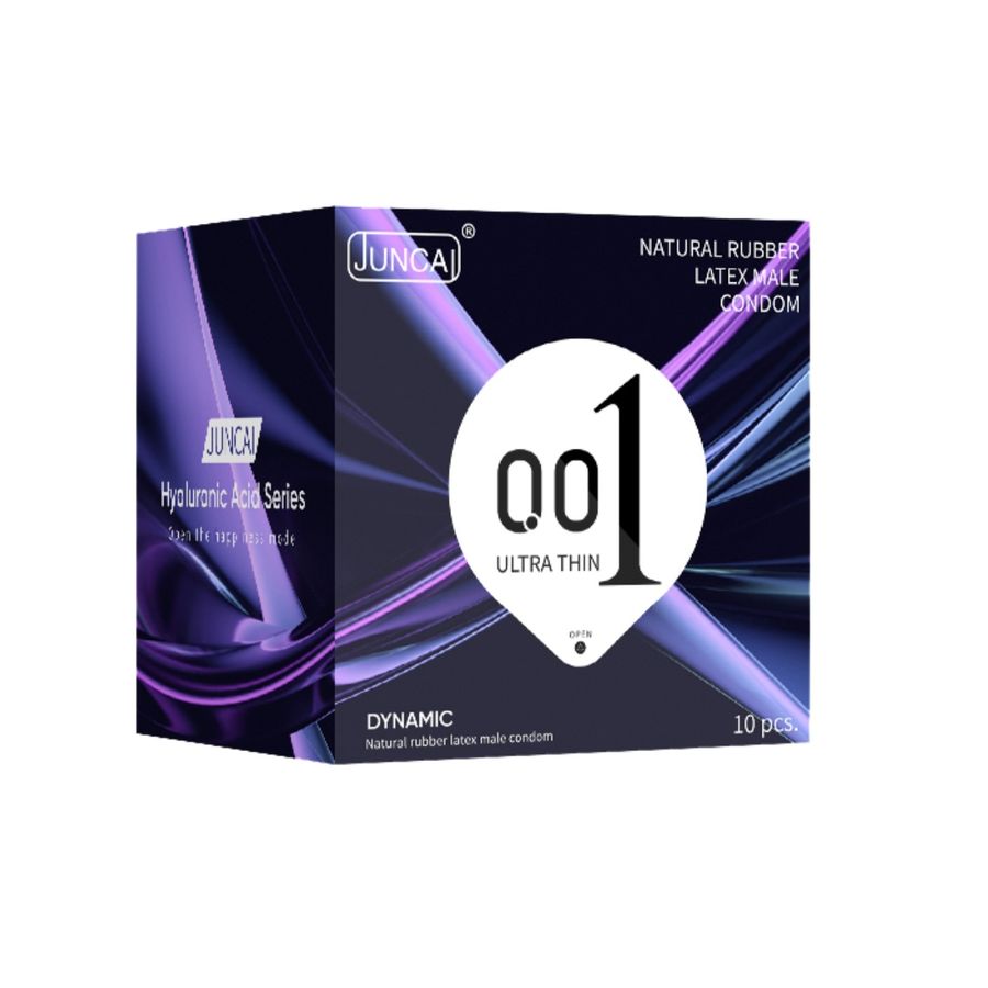 Bao cao su cao cấp gân 3D gợn sóng Juncai Dynamic 001 - Hộp 10 cái