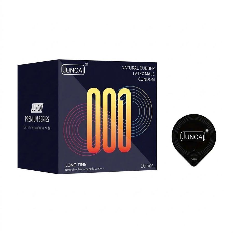 Bao cao su cao cấp dành cho nam giới Juncai Longtime 001 - Hộp 10 Cái