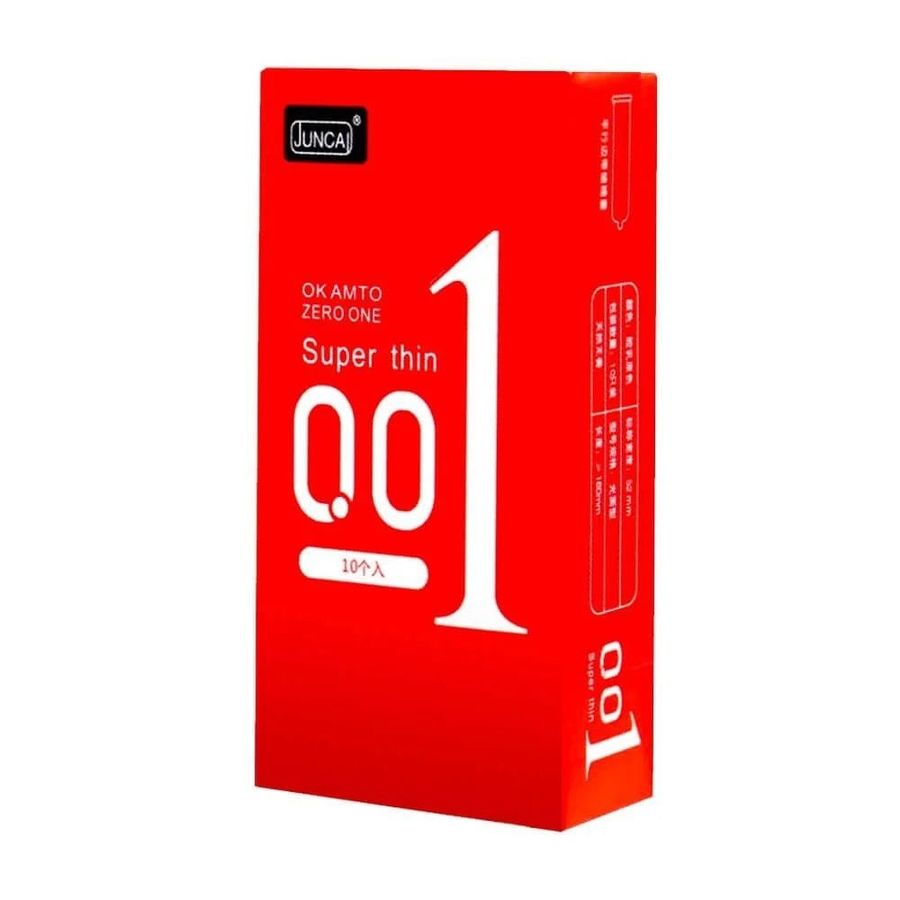(Hộp 10 Cái) Bao cao su cao cấp siêu mỏng, hương vani Juncai 001 Super Thin Chính Hãng 741646