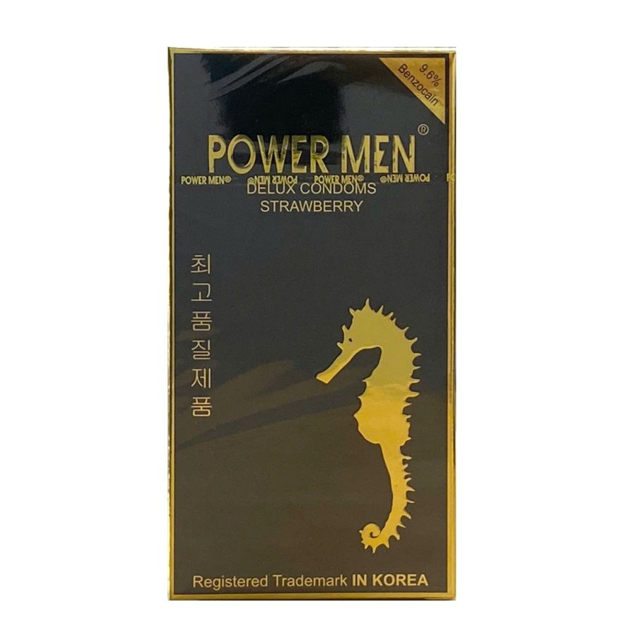 Bcs Chống Xuất Tinh Sớm Có Gai Power Men Strawberry