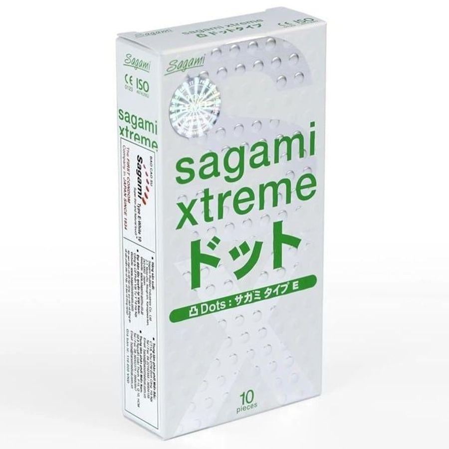 (Hộp 12 Cái) Sagami Xtreme - Bao cao su gai siêu mỏng Nhật Bản Chính hãng 741545