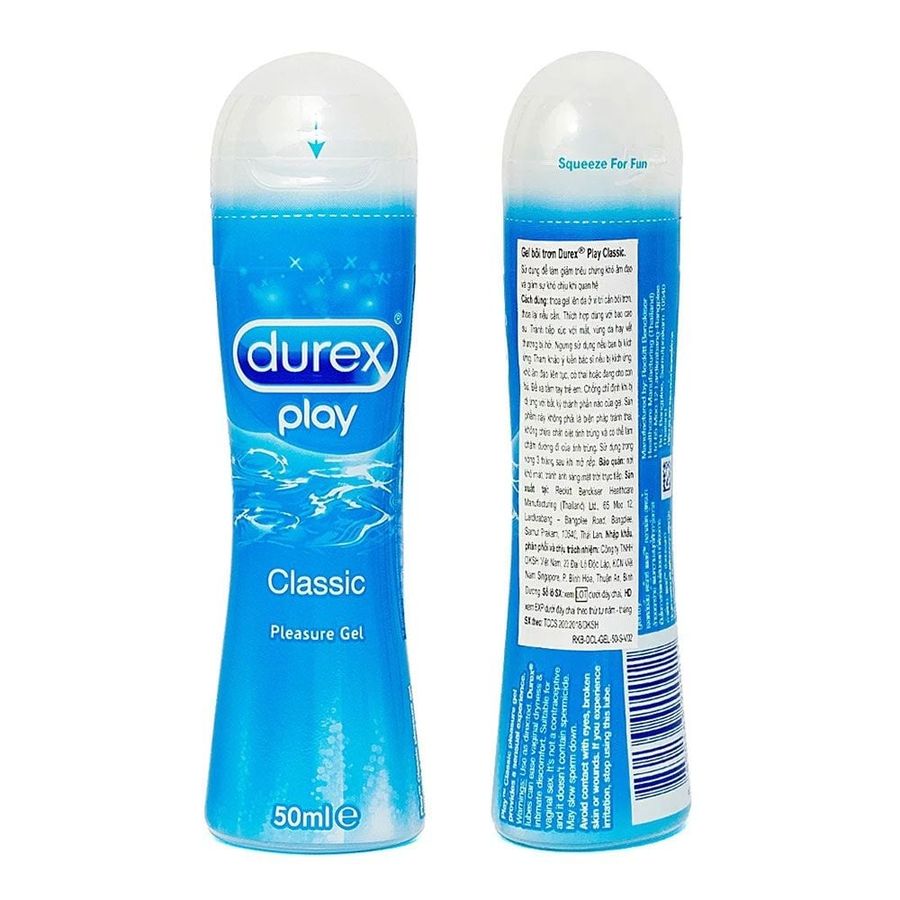 (Chai 50ml) Gel bôi trơn thông dụng Durex Classic Chính hãng 741422