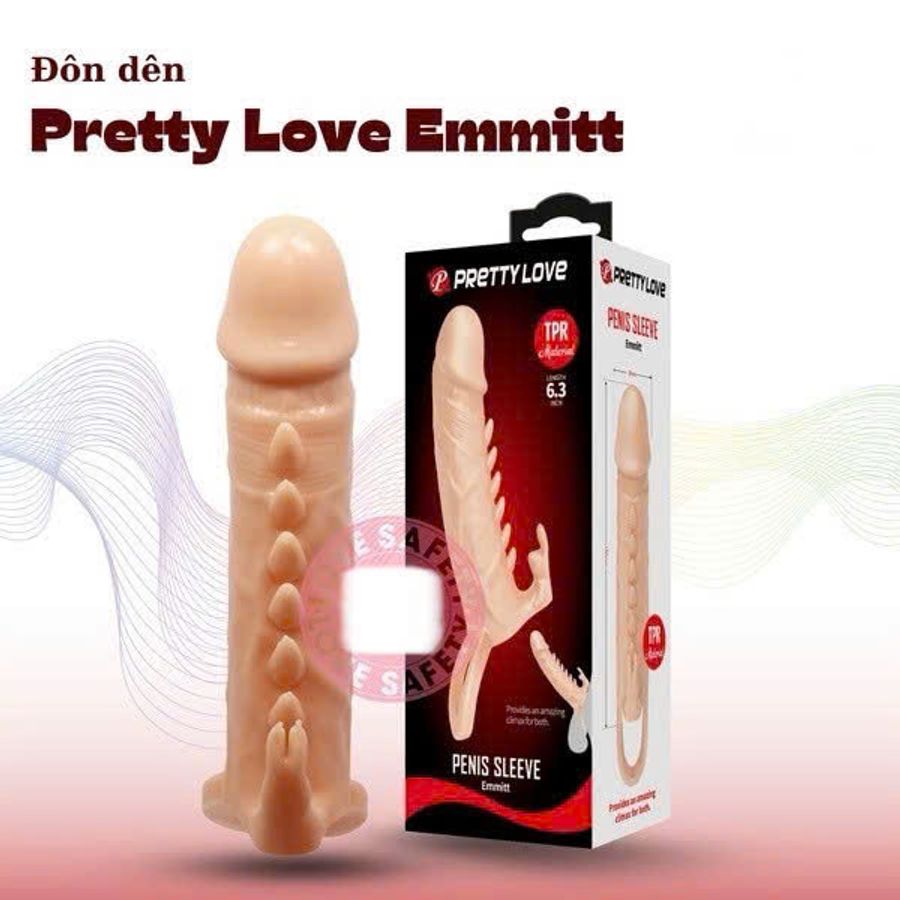 (Hộp 1 Cái) Bao Cao Su Đôn Dên Pretty Love Emmitt Có Nhánh Chống Tuột Chính Hãng 741132