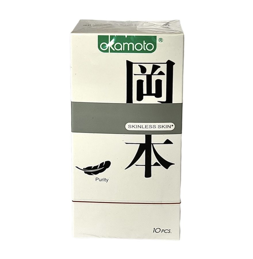 (HỘP 10 CÁI) BAO CAO SU OKAMOTO PURITY CHÍNH HÃNG 740976