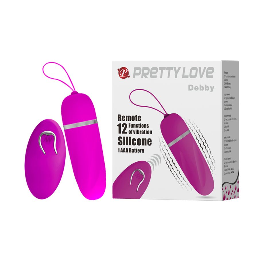 Trứng Rung Không Dây 12 Chế Độ Rung Điều Khiển Từ Xa Pretty Love Debby 655255