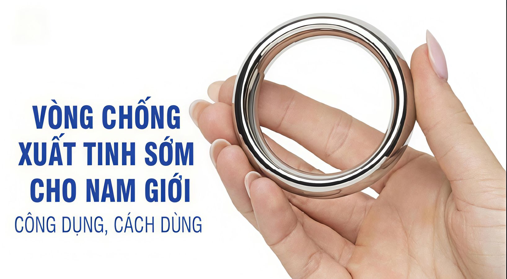 Vòng đeo dương vật inox rộng 45cm, che tên sp 
