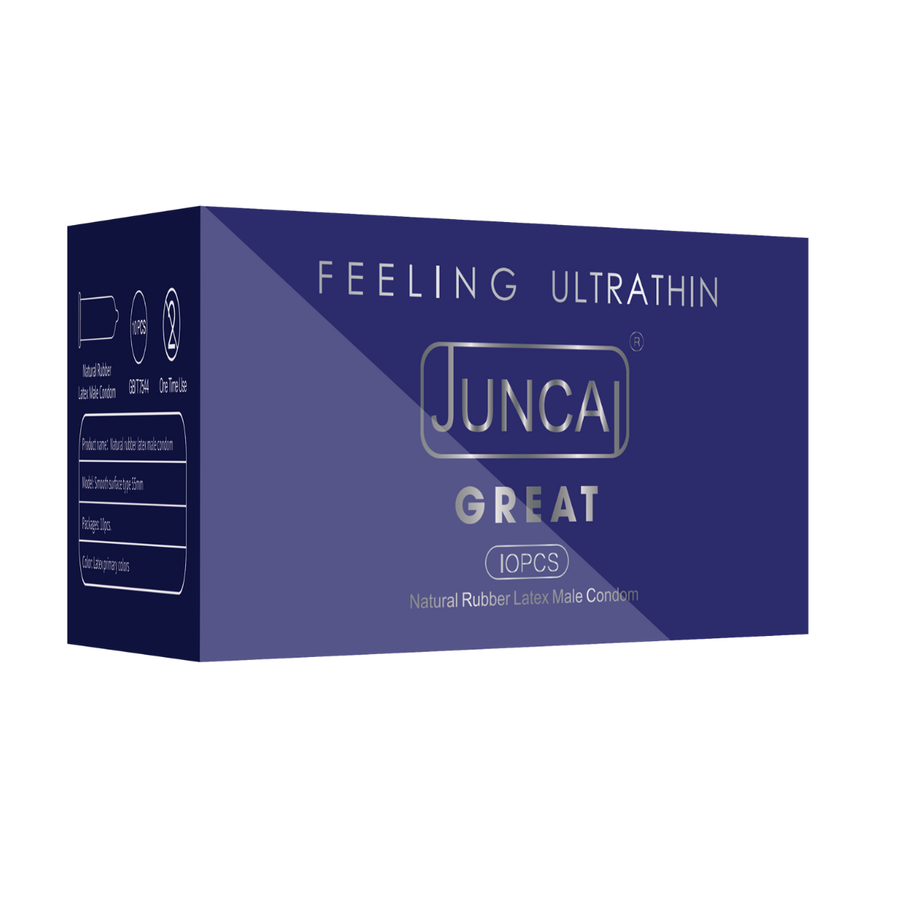 Bao cao su cao cấp hương dâu khử mùi Juncai Great | Hộp 10 Cái 660025