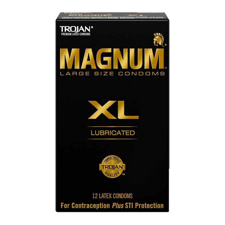 Bao cao su kích thước lớn 58mm Trojan Magnum XL | Hộp 12 cái 660075