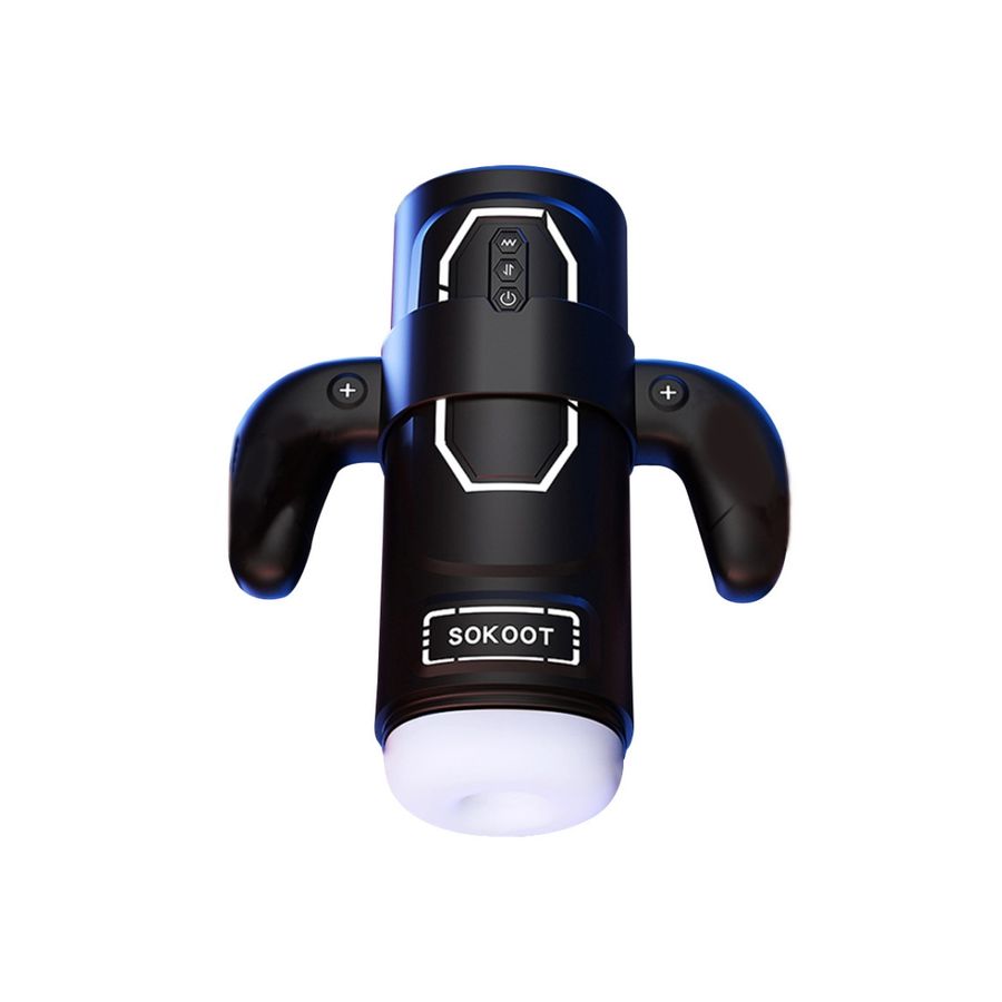 Âm đạo giả thụt mút cao cấp có tay cầm Power Play Cup Sokoot 660193