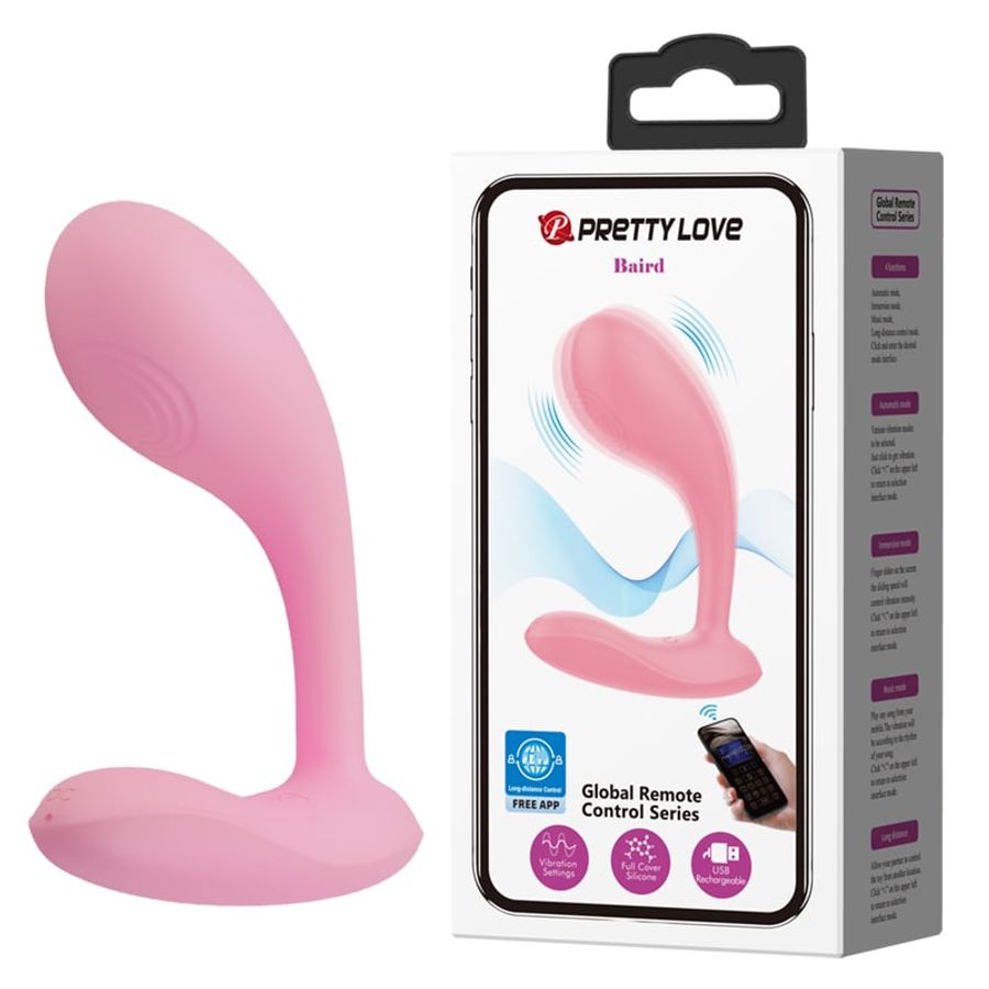 Trứng rung hậu môn kết nối app điện thoại Pretty Love Baird 660338