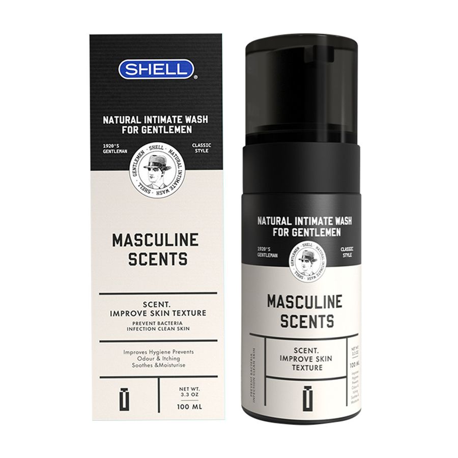 Dung dịch vệ sinh nam dạng bọt, hương thơm nam tính Shell Masculine Scents - 100ml 660440