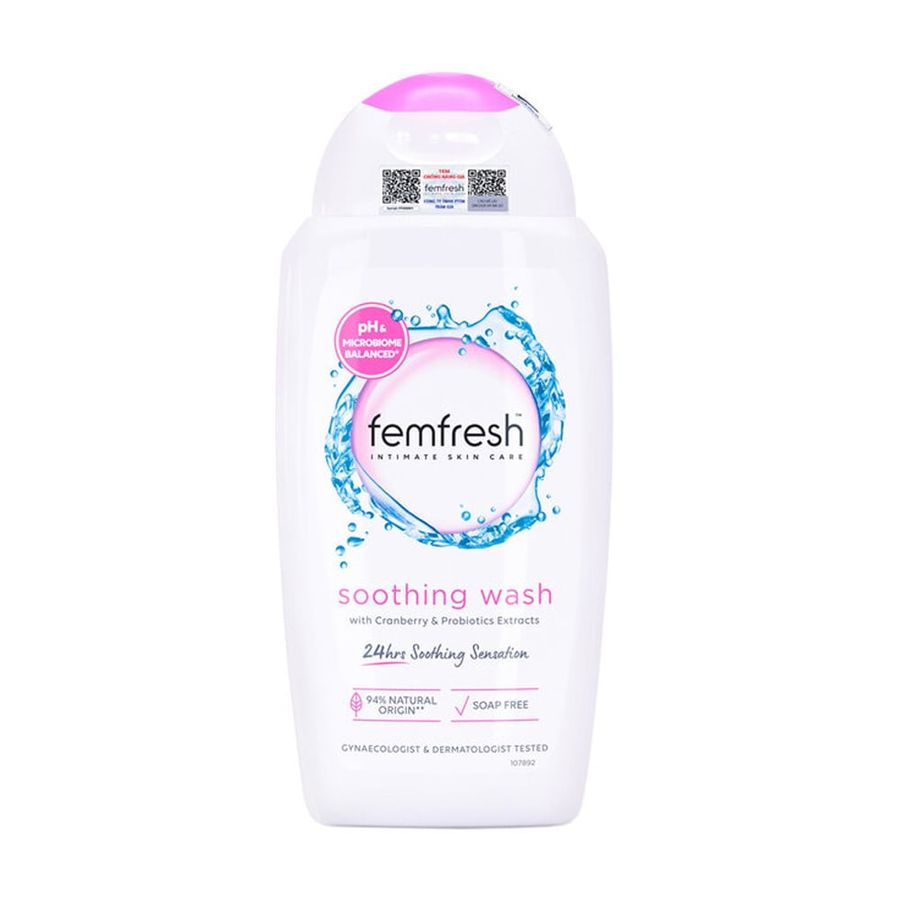 Femfresh Soothing Wash - Dung dịch vệ sinh phụ nữ cao cấp - Chai 250ml
