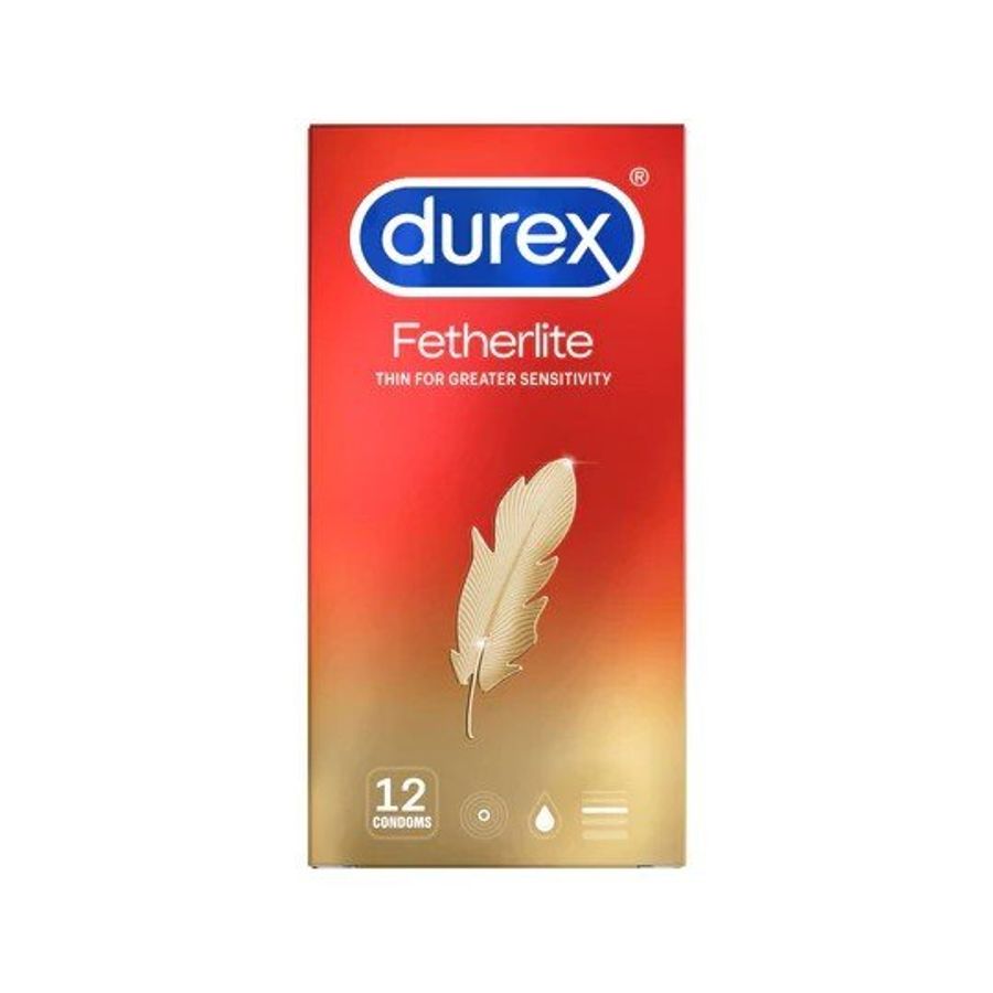 | Durex Fetherlite | Bao cao su siêu mỏng | Hộp 12 cái | 661006