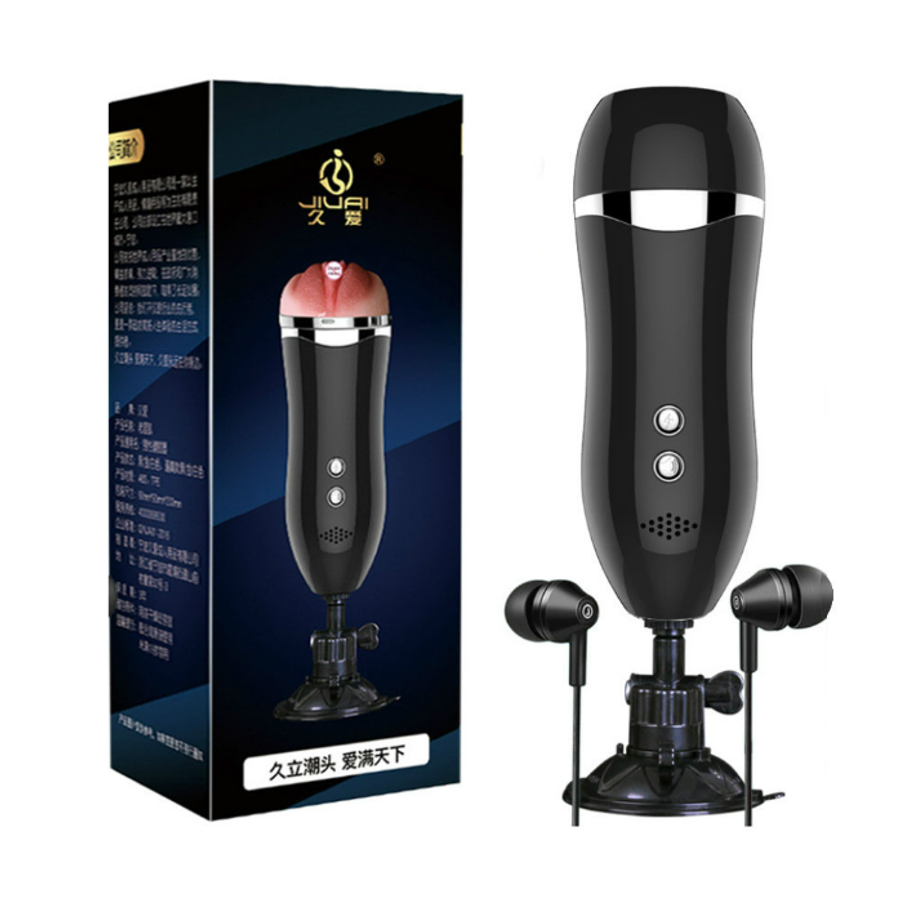 Âm đạo giả dính tường, có rung và rên, dùng sạc Jiuai Wallmount 661215