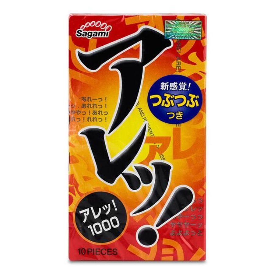 Bao cao su gai, truyền nhiệt Sagami Are Are - Hộp 10 Cái 661327