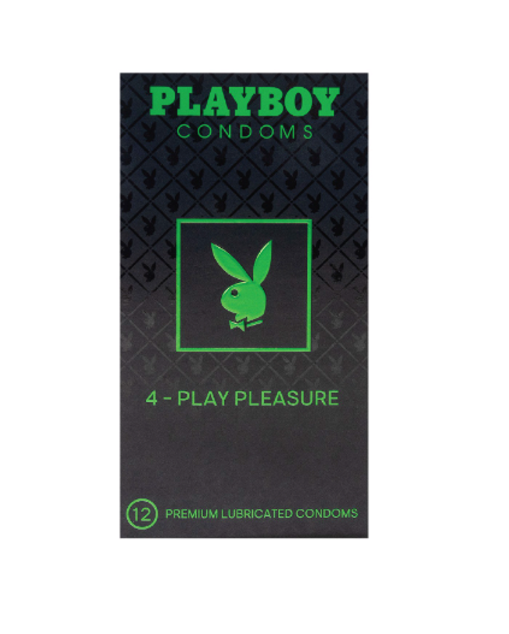 | Playboy 4 Play Pleasure | Bao cao su gân, gai, bạc hà, cung cấp nhiều gel | Hộp 12 Cái | 661612