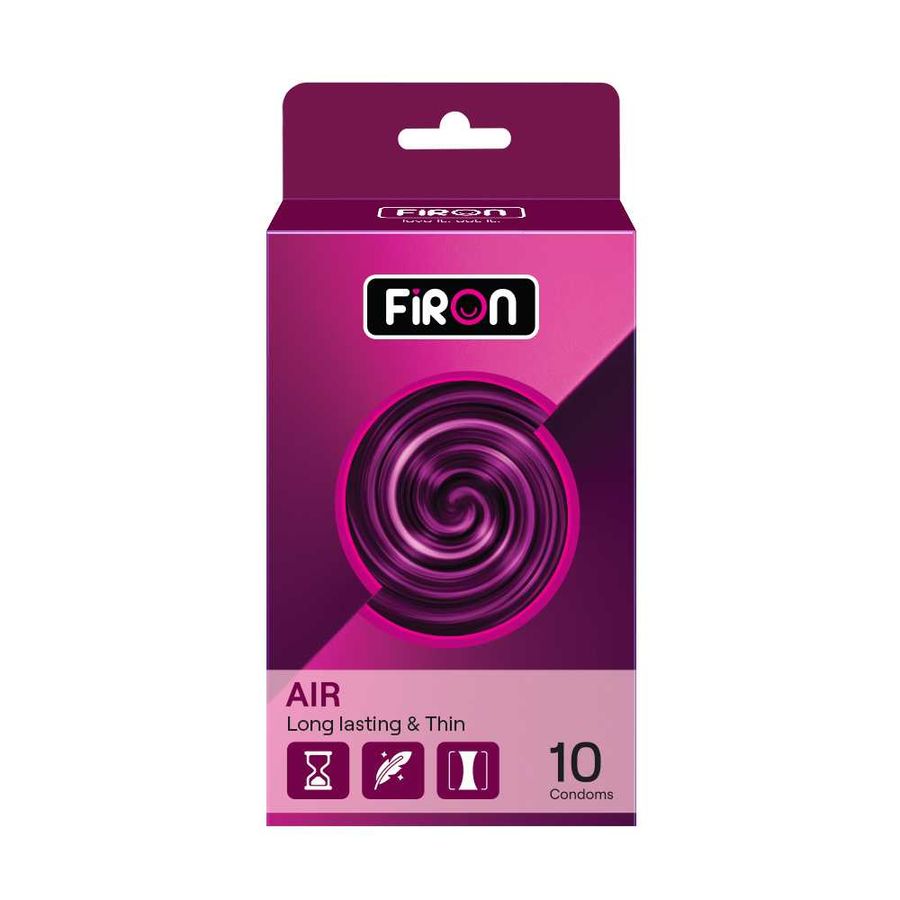 Bao cao su Firon Air - Siêu mỏng, kéo dài thời gian, hương vani - Hộp 10 cái 662109