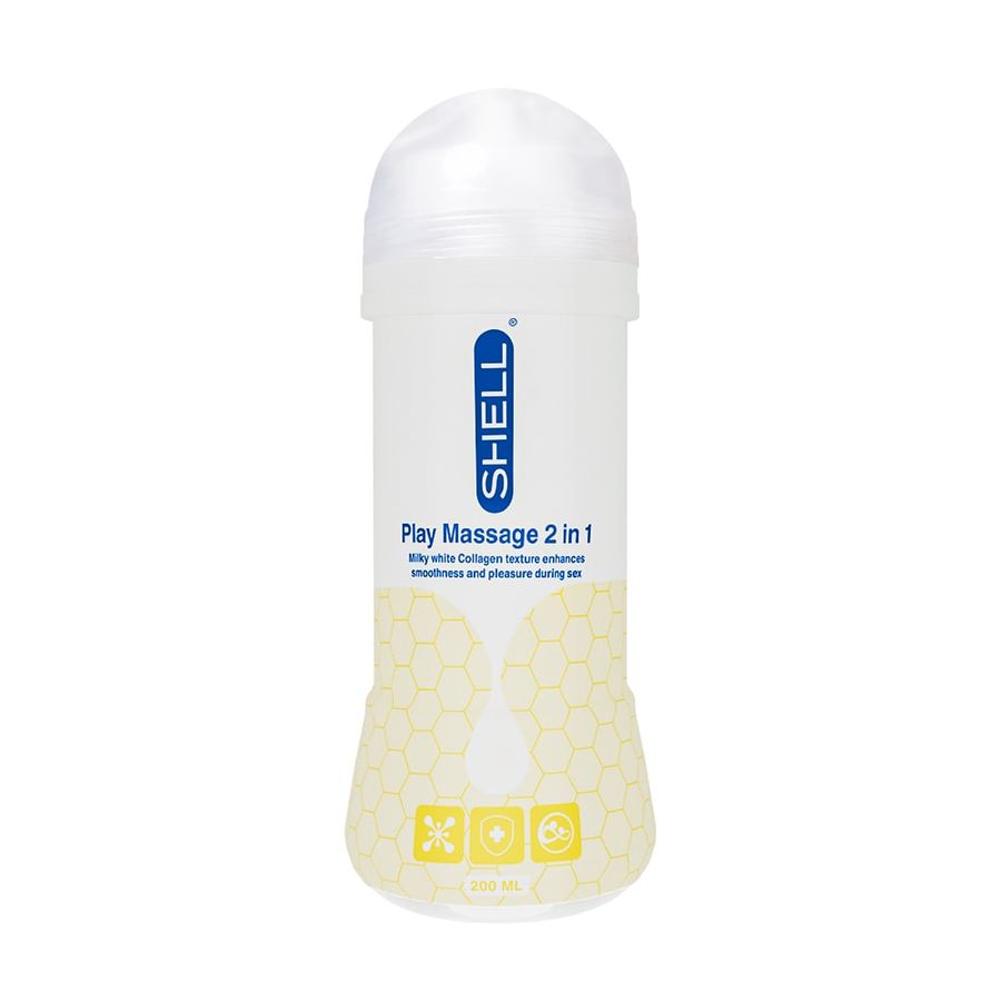 Gel bôi trơn Shell Play Massage 2 in 1 Collagen - Chai 200ml 662191