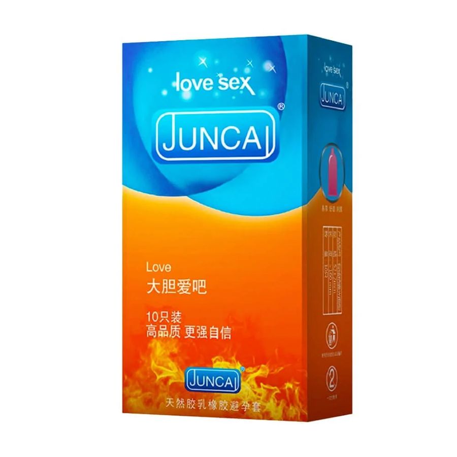 Bao cao su Juncai Love - Siêu mỏng, truyền nhiệt nhanh - Hộp 10 cái 662297