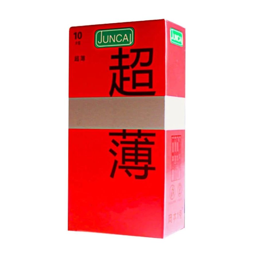 Bao cao su Juncai Red - Siêu mỏng, nhiều gel bôi trơn - Hộp 10 cái 662301