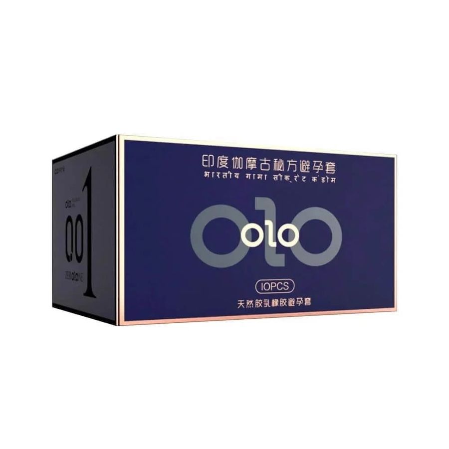 Bao cao su OLO 0.01 Xanh - Siêu mỏng, mát lạnh, kéo dài thời gian - Hộp 10 cái 662393