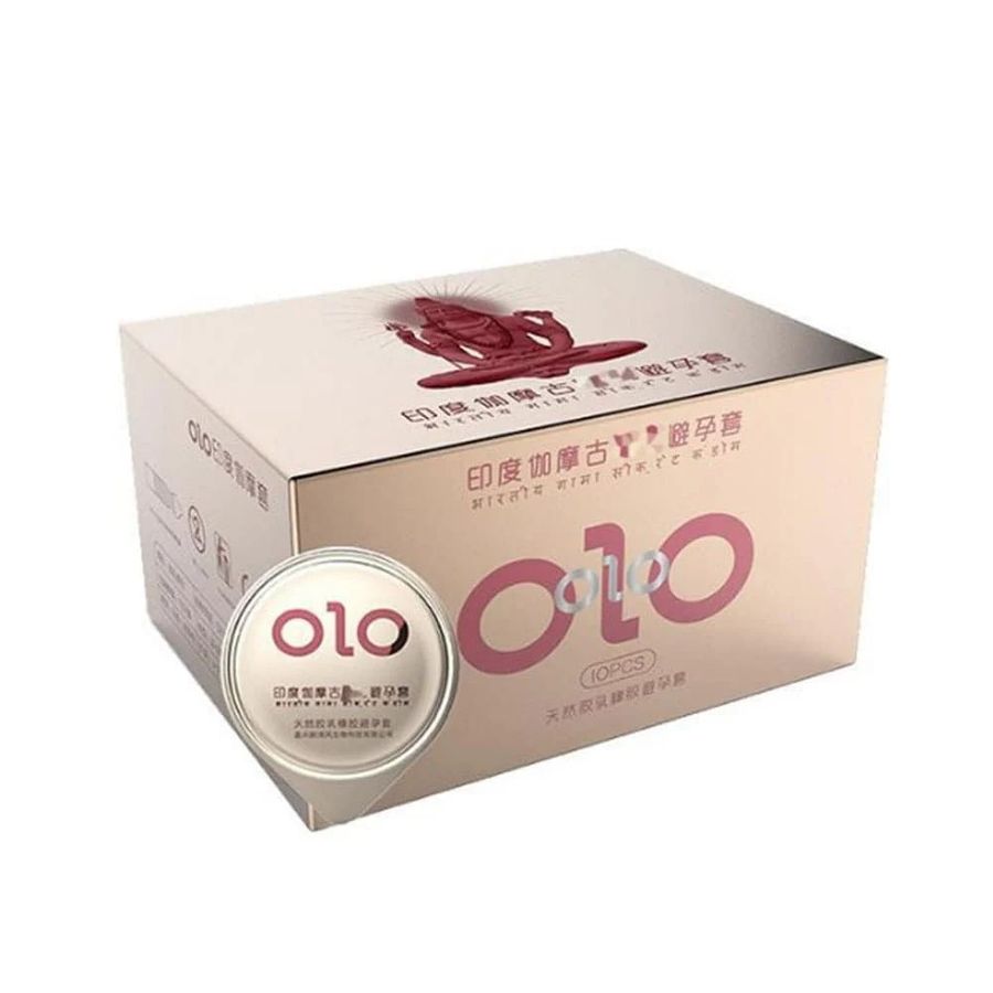 Bao cao su OLO 0.01 Gamma Formula - Kéo dài thời gian, gân gai - Hộp 10 cái 662394