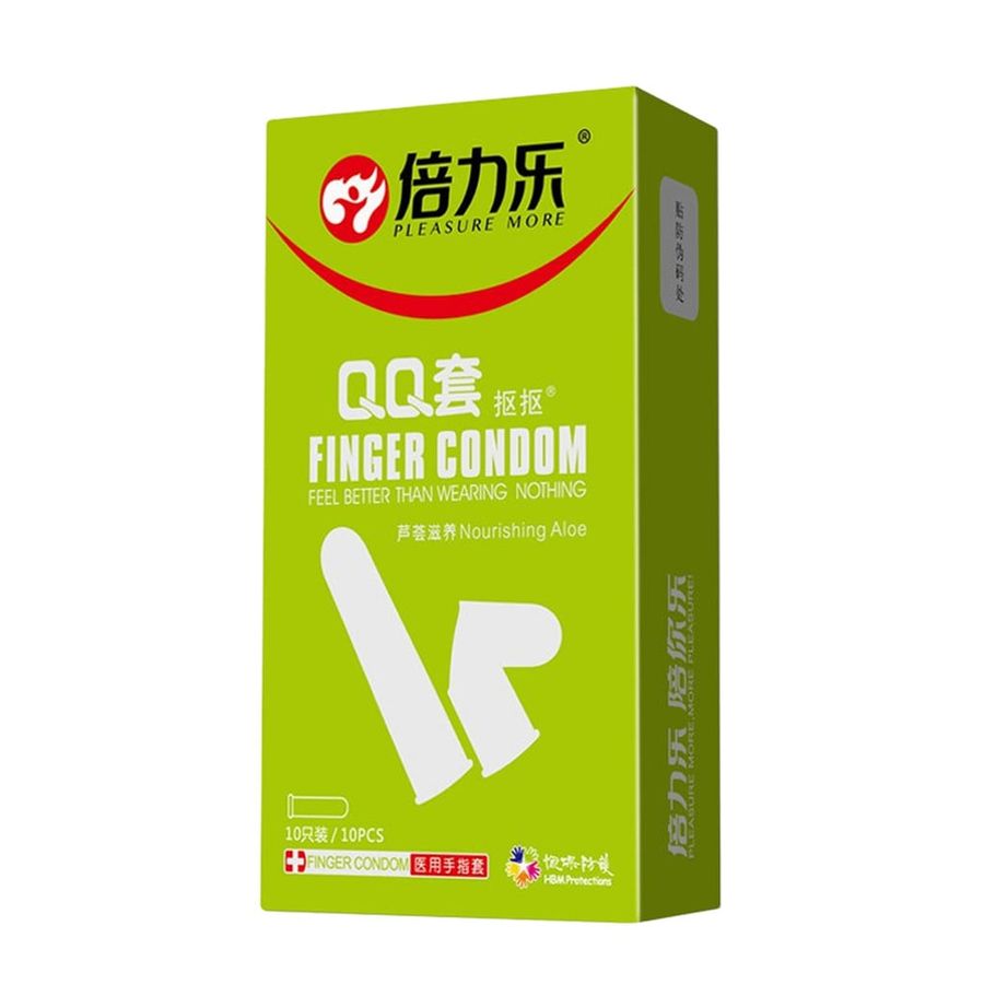 Bao cao su ngón tay nha đam - Beilile QQ Aloe - Hộp 10 cái 662439