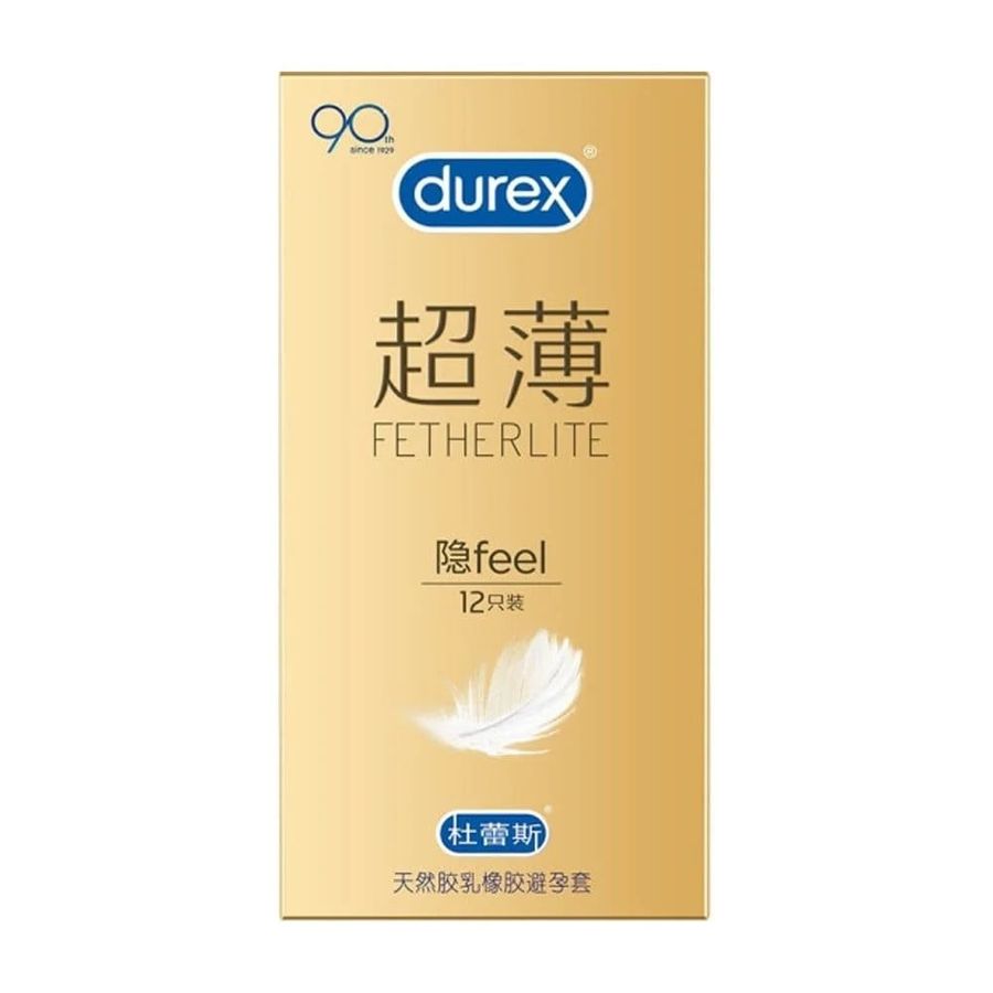 Bao cao su Durex Fetherlite Feel - Siêu mỏng, nhiều gel bôi trơn - Hộp 12 cái 662441
