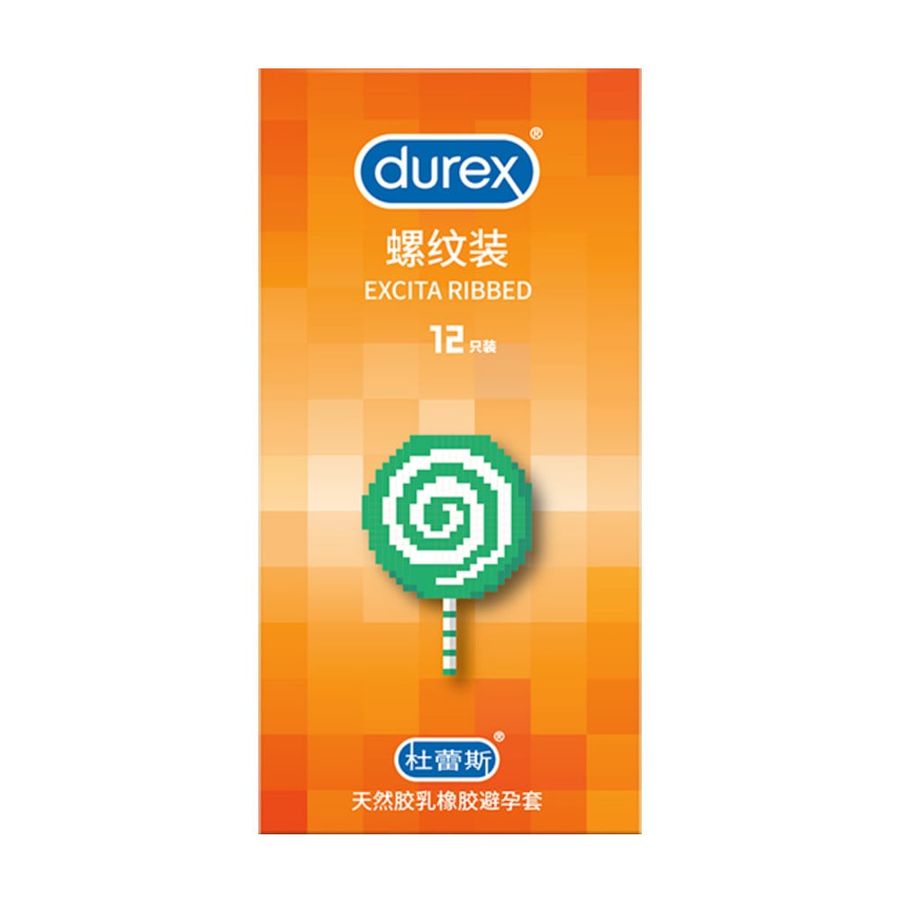 Bao cao su Durex Excita Ribbed - Gân nổi - Hộp 12 cái 662444