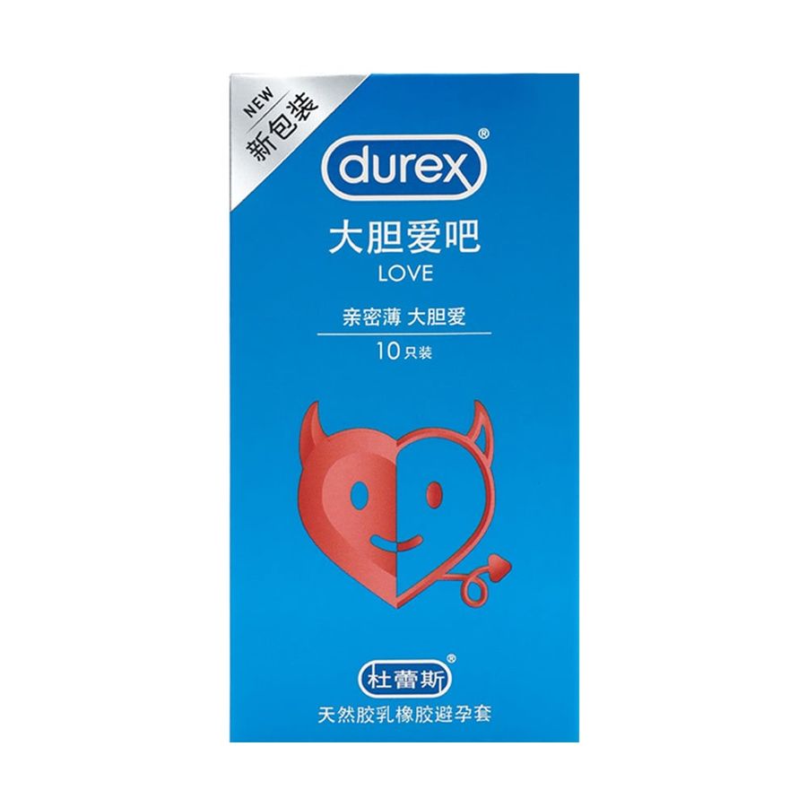 Bao cao su Durex Love - Siêu mỏng, hương vani - Hộp 10 cái 662455