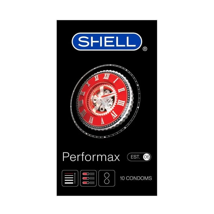 Bao cao su Shell Performax 6 in 1 - Kéo dài thời gian - Hộp 10 cái 662482