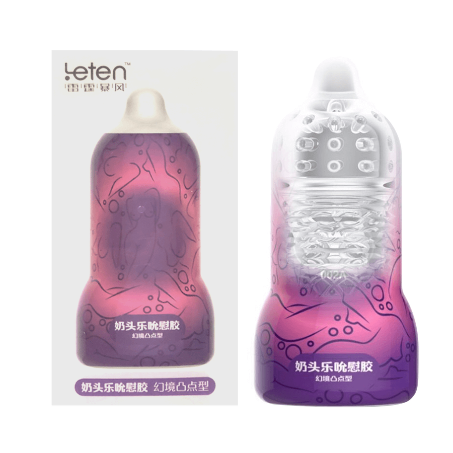 Âm đạo giả Leten Nipple Sucking Cup Purple 662859