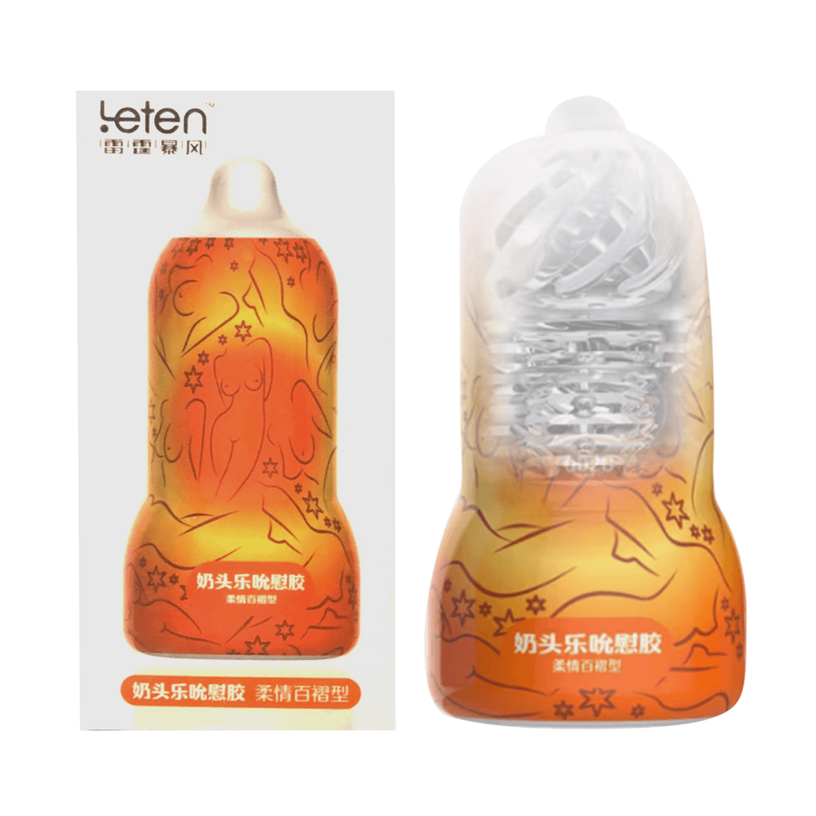 Âm đạo giả Leten Nipple Sucking Cup Orange 662861