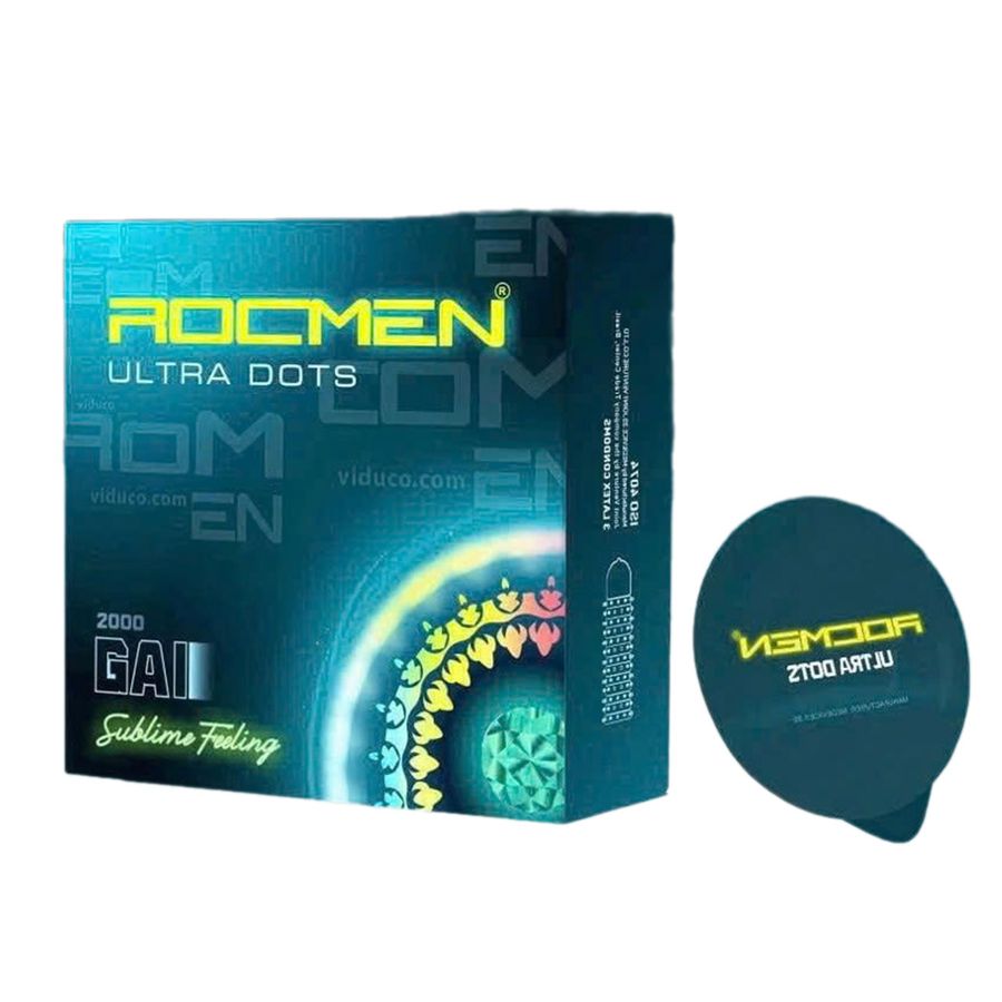 Bao Cao Su Rocmen Siêu Gai + Kéo Dài Thời Gian – Hộp 3 Chính Hãng 664192